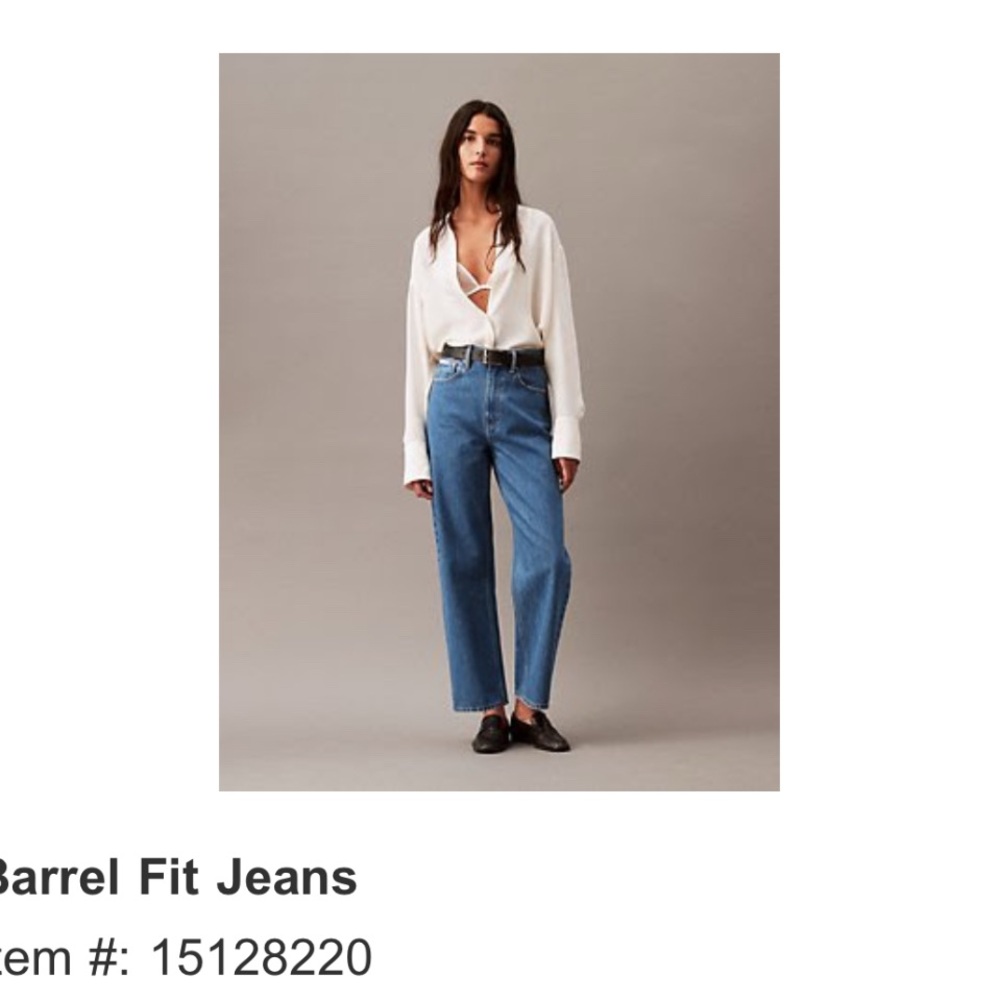 Calvin Klein Blue Straight Leg Jeans Classic Style